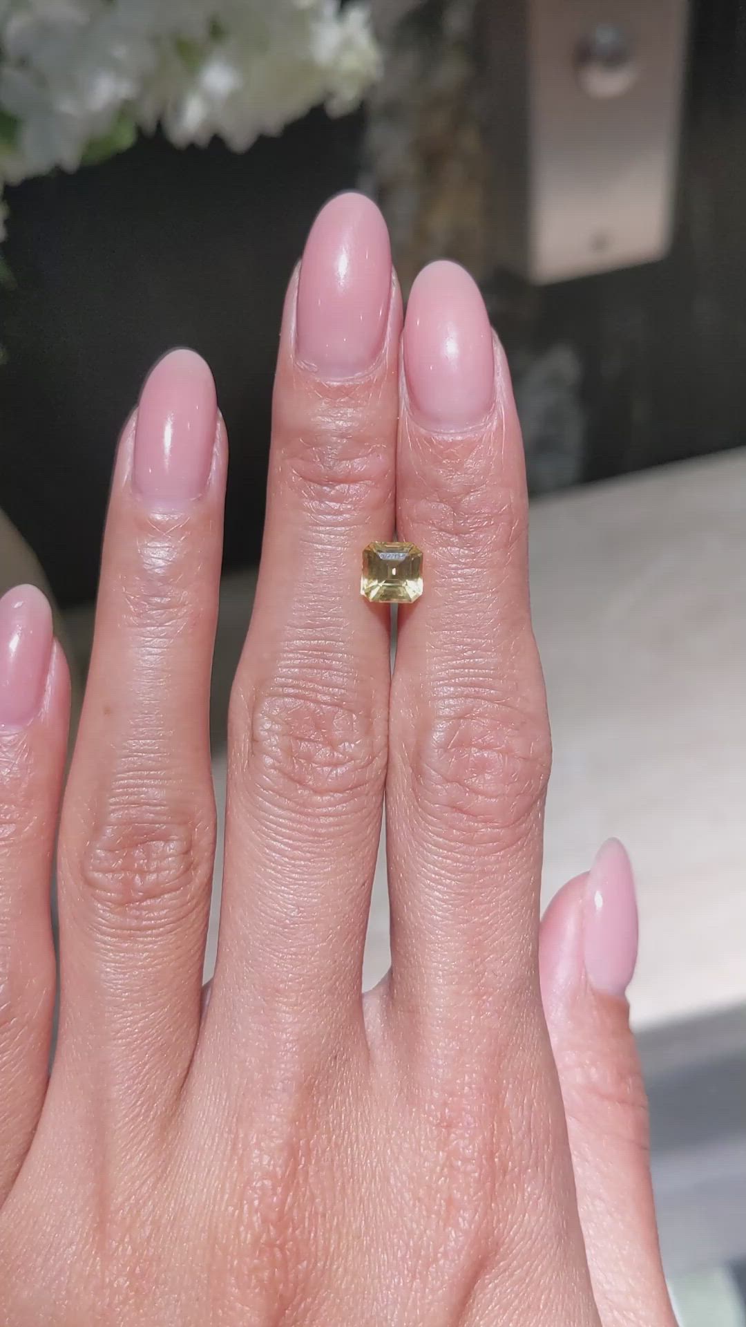 1.75 Ct. Yellow Sapphire from Ceylon (Sri Lanka) Size Video