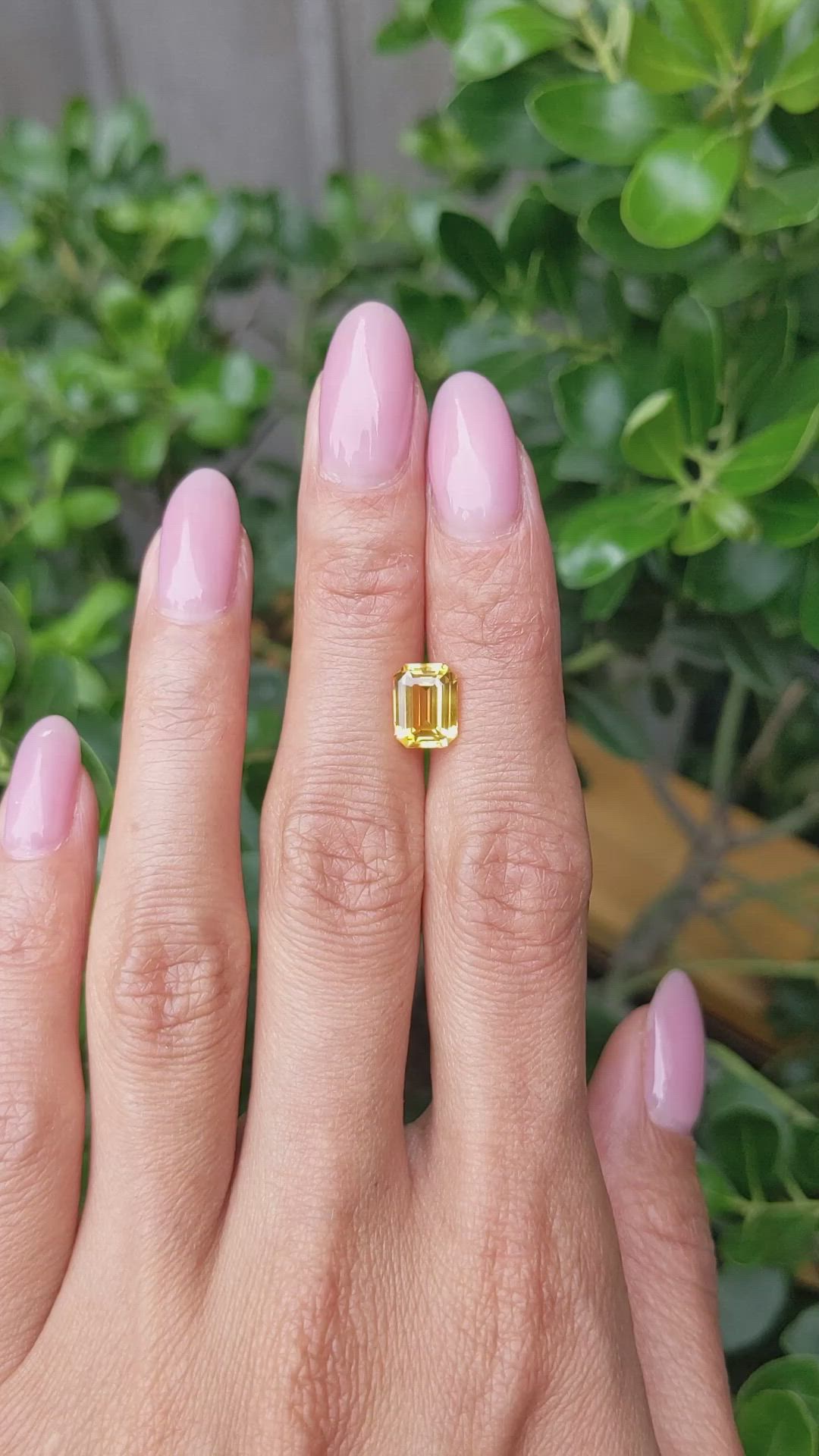 2.61 Ct. Yellow Sapphire from Ceylon (Sri Lanka) Size Video