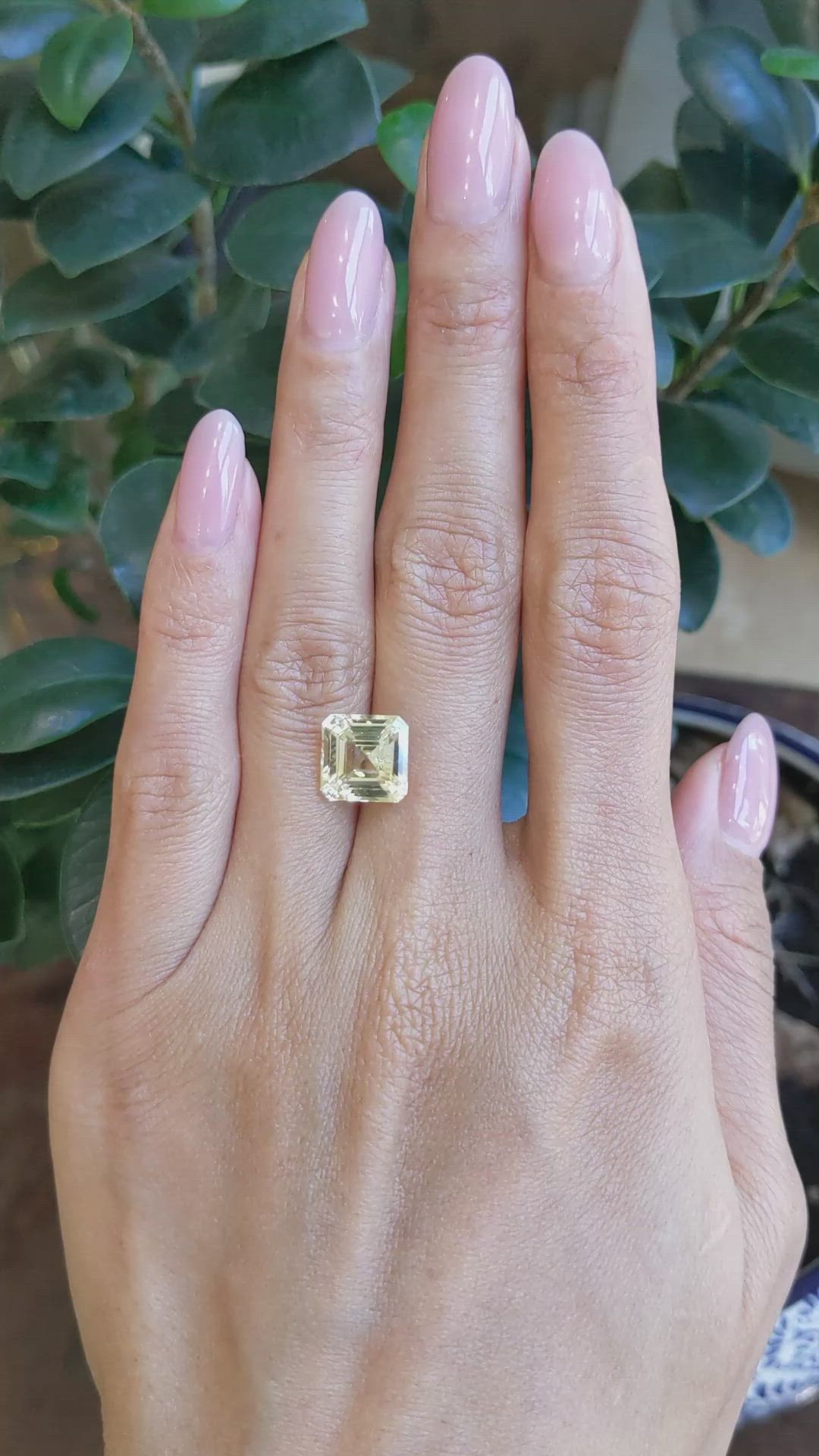 5.65 Ct. Yellow Sapphire from Ceylon (Sri Lanka) Size Video