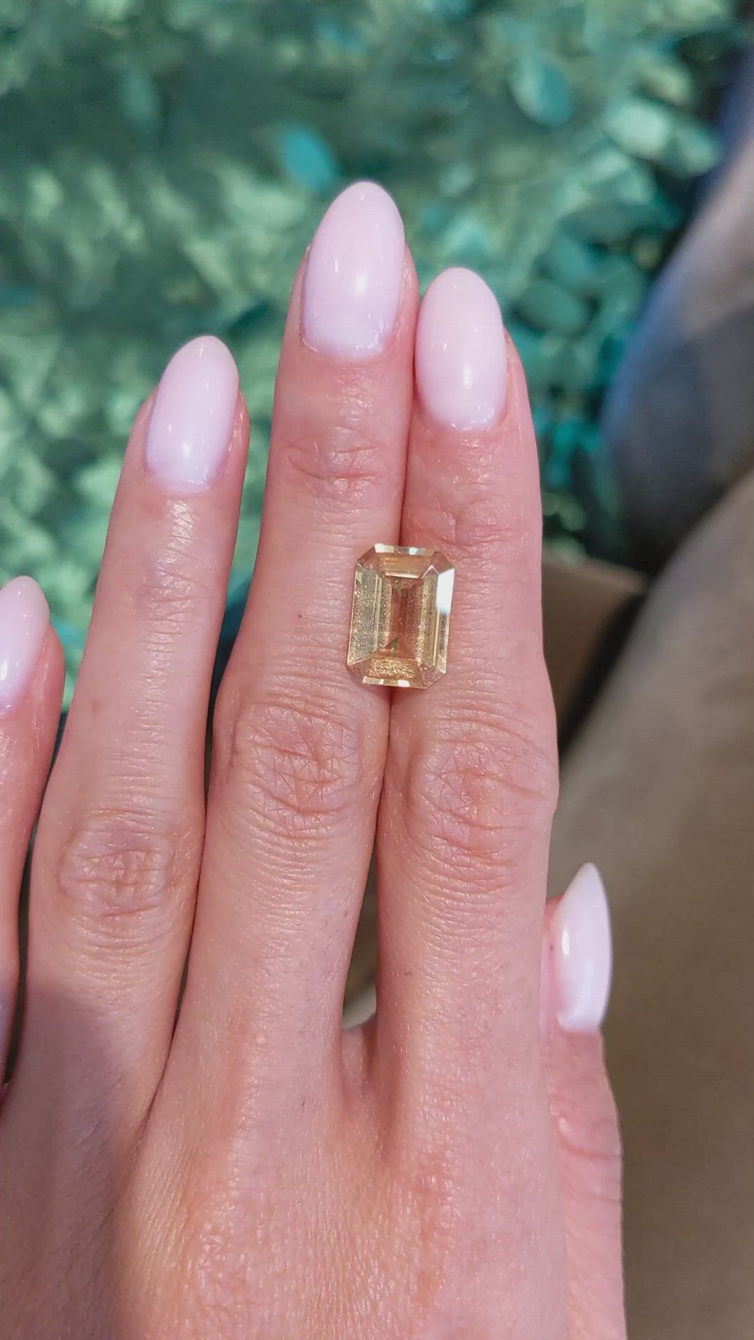 6.59 Ct. Yellow Sapphire from Madagascar Size Video