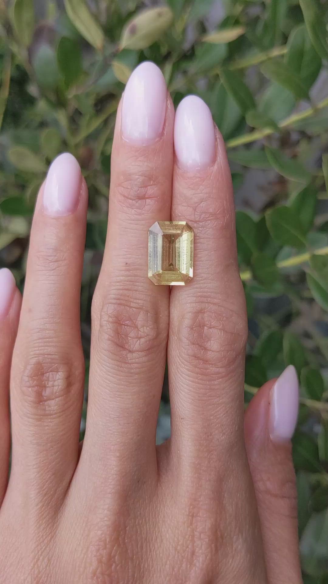 6.59 Ct. Yellow Sapphire from Madagascar Size Video