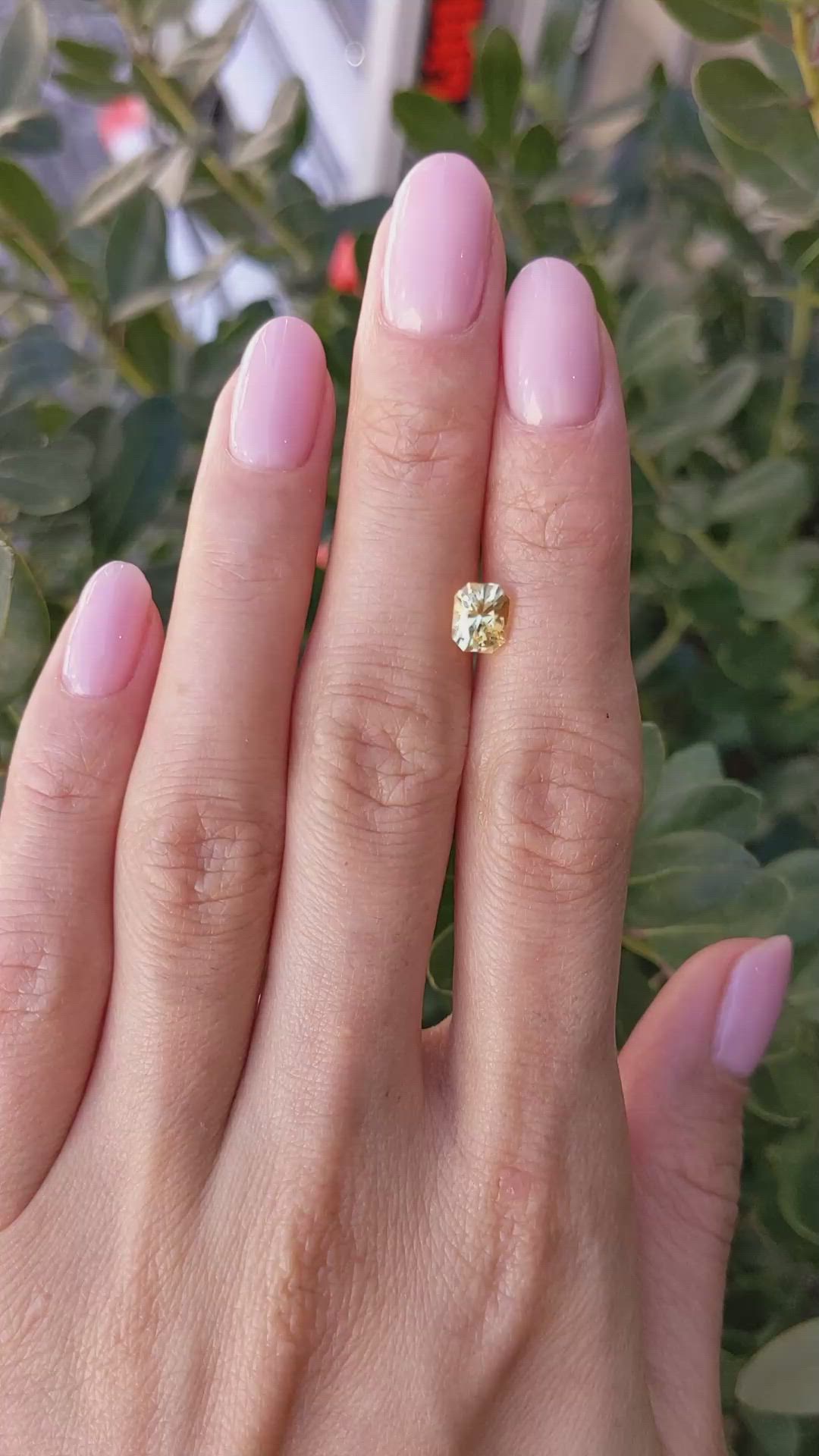 1.30 Ct. Yellow Sapphire from Ceylon (Sri Lanka) Size Video