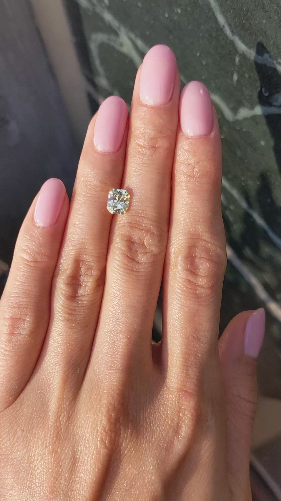 1.41 Ct. Yellow Sapphire from Ceylon (Sri Lanka) Size Video