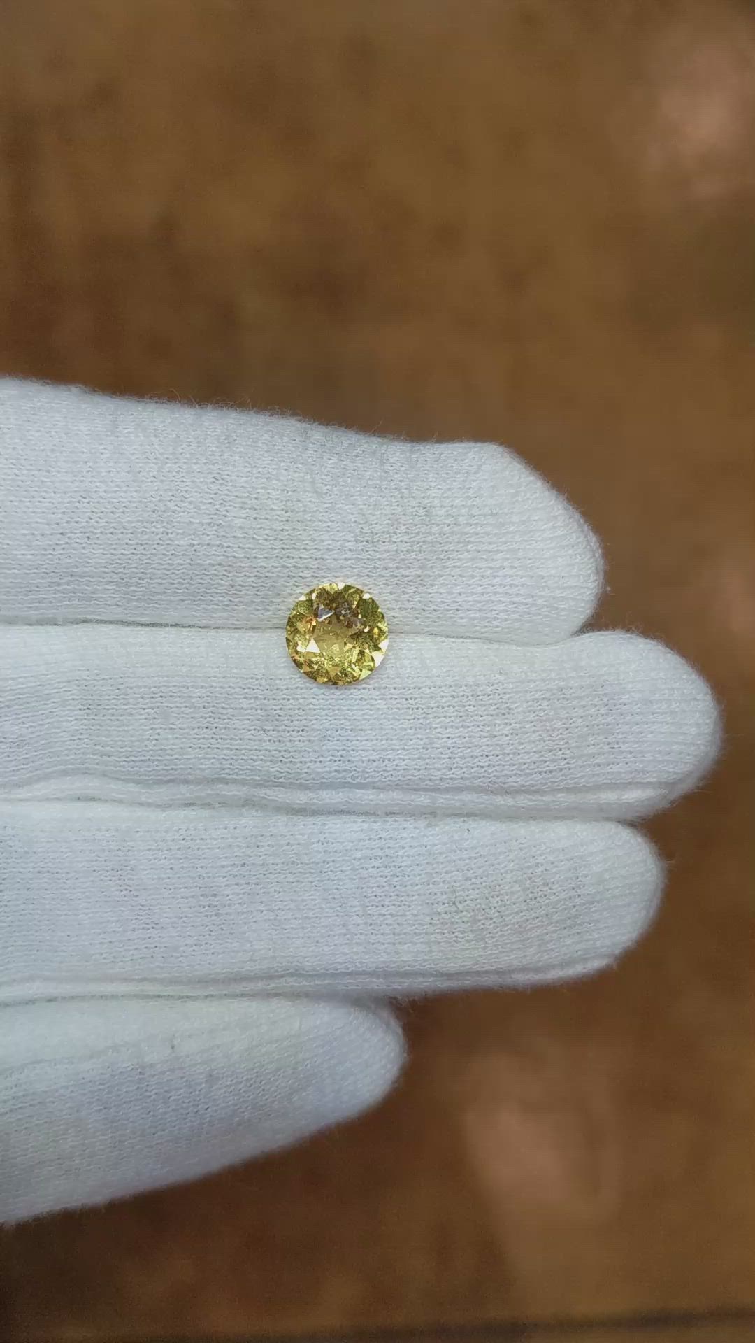 1.40 Ct. Yellow Sapphire from Madagascar Size Video