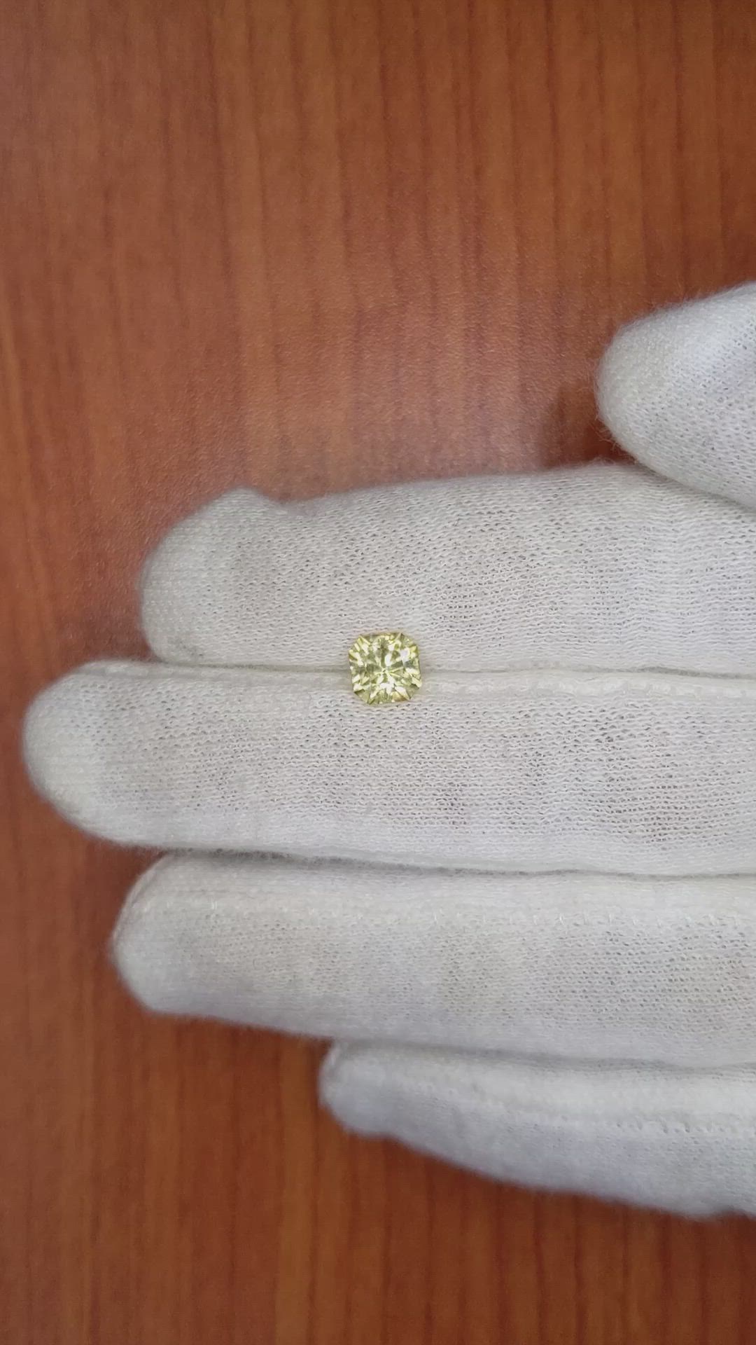 1.28 Ct. Yellow Sapphire from Ceylon (Sri Lanka) Size Video