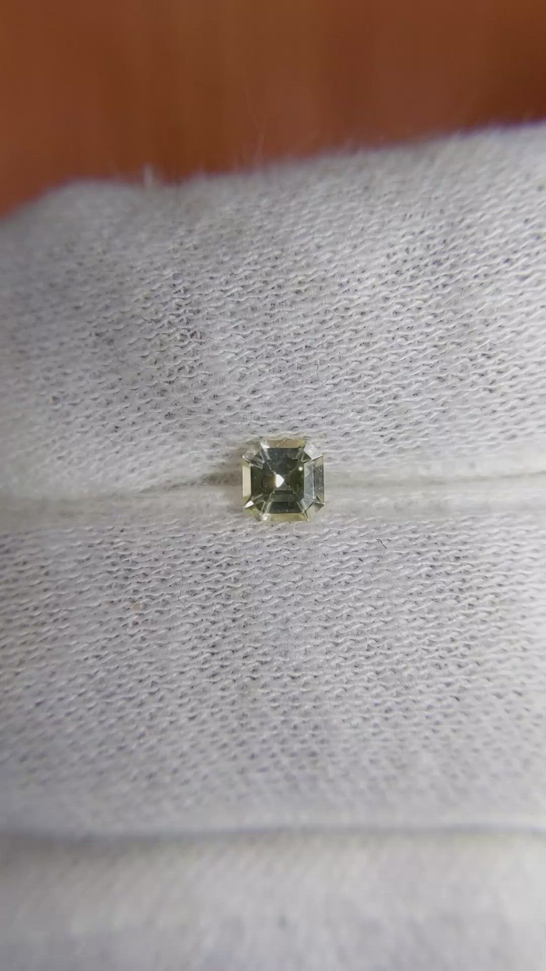 0.35 Ct. Yellow Sapphire from Ceylon (Sri Lanka) Size Video