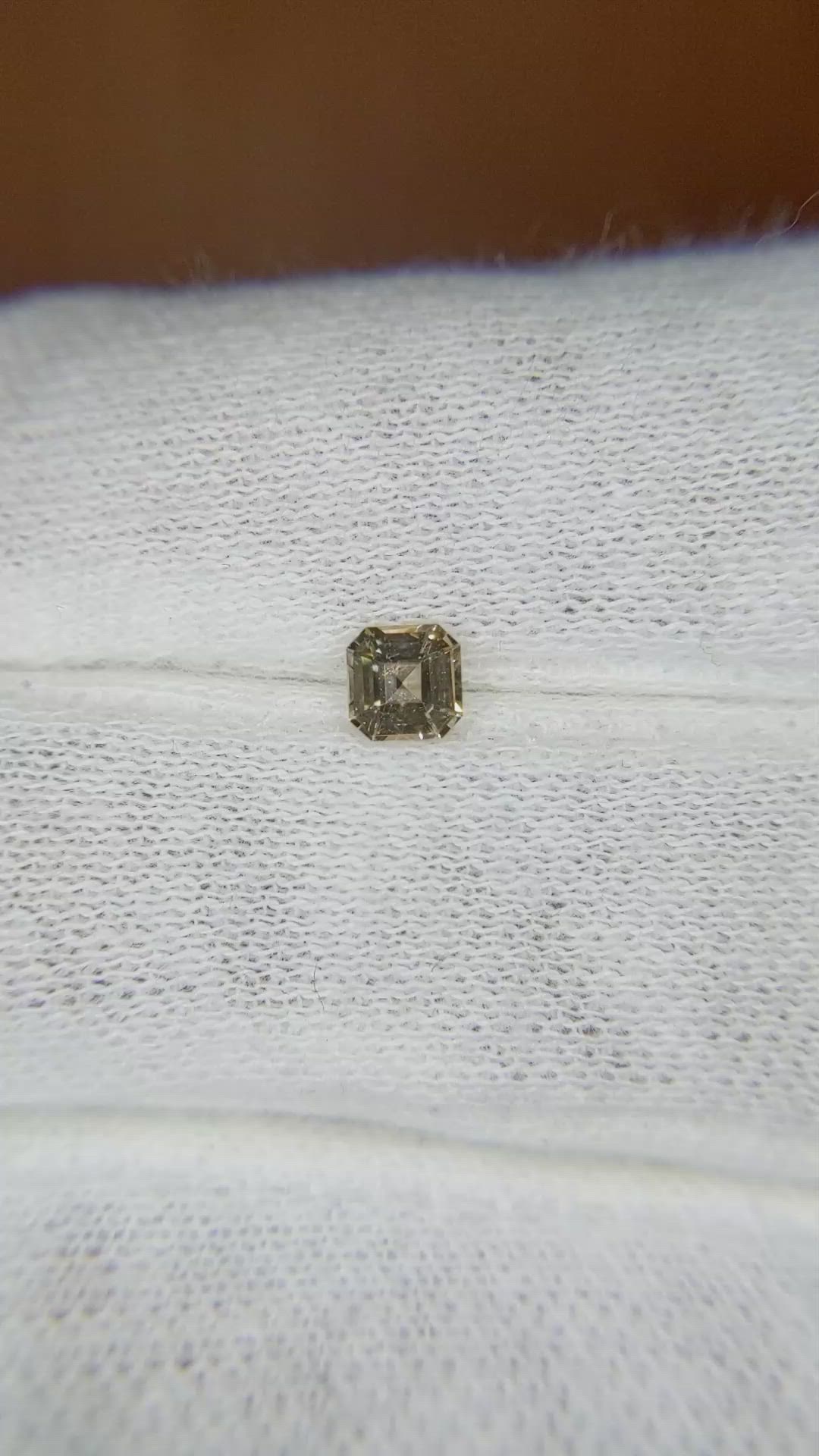 0.32 Ct. Yellow Sapphire from Ceylon (Sri Lanka) Size Video