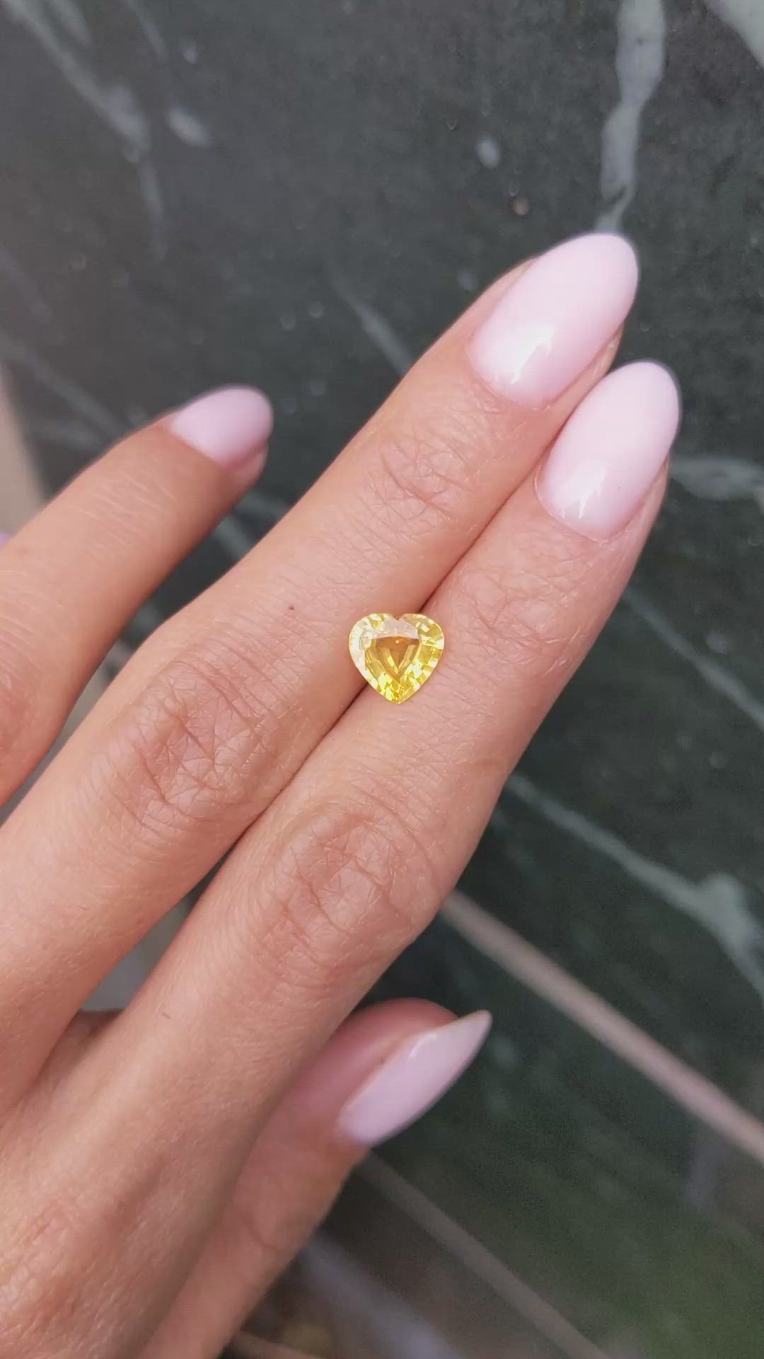 1.54 Ct. Yellow Sapphire from Ceylon (Sri Lanka) Size Video