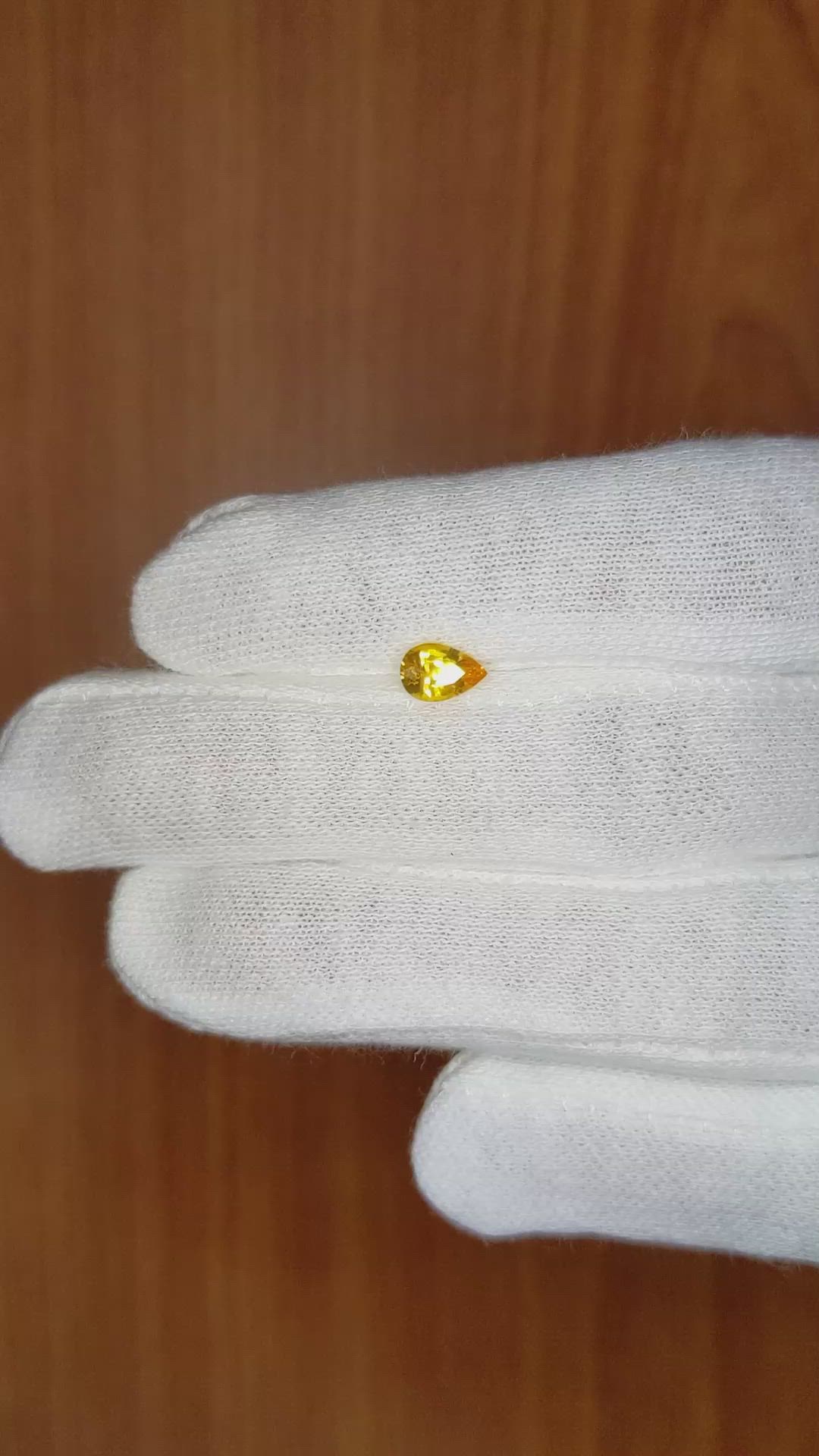 0.57 Ct. Sapphire from Ceylon (Sri Lanka) Size Video