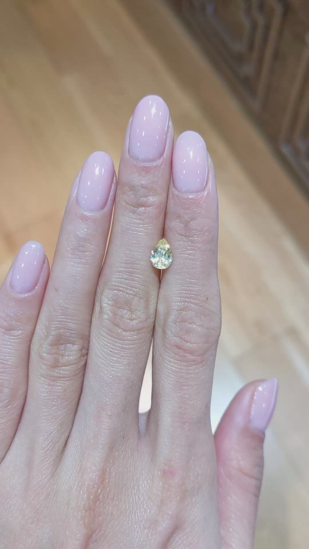 1.03 Ct. Yellow Sapphire from Ceylon (Sri Lanka) Size Video