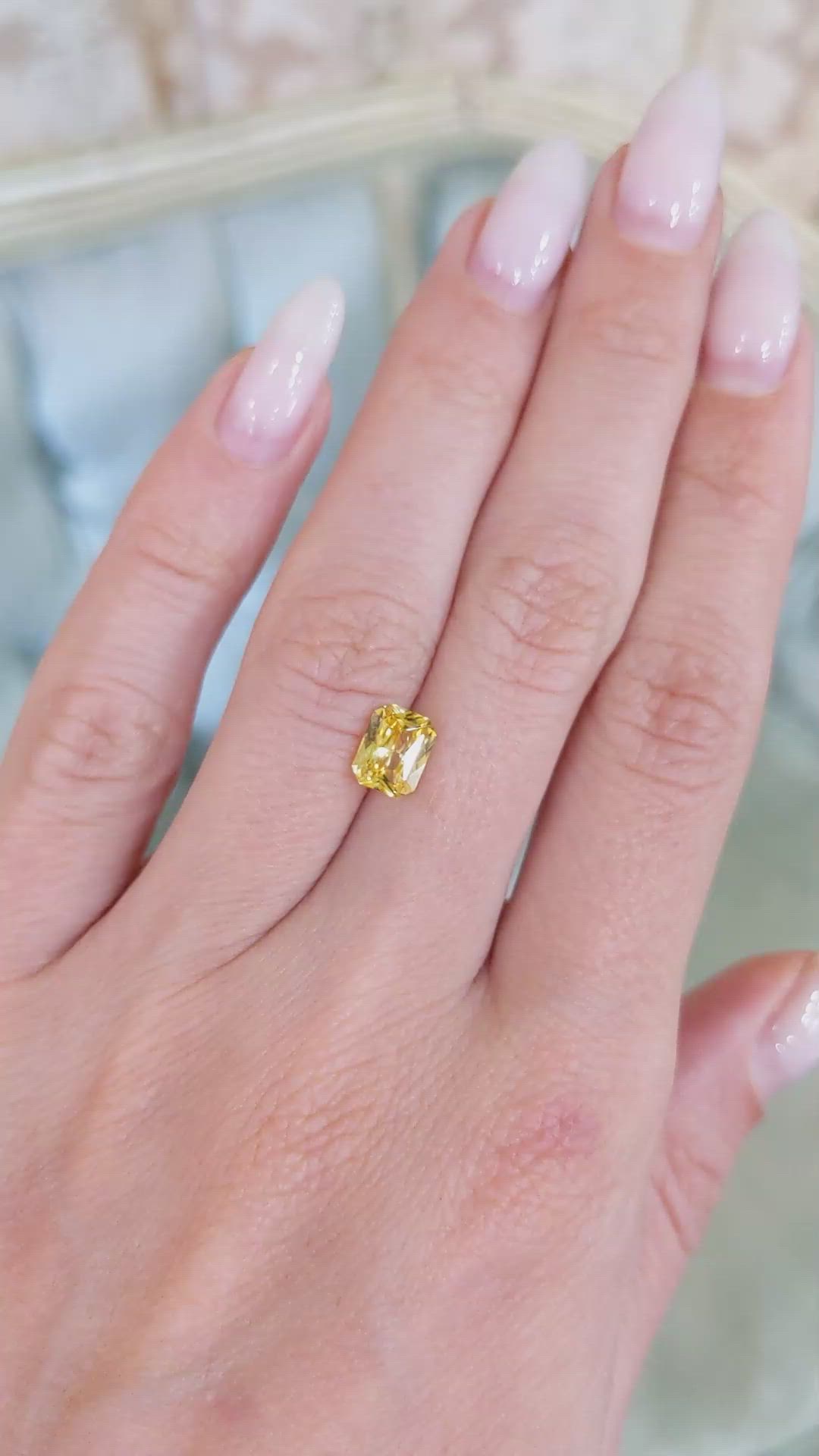 1.52 Ct. Yellow Sapphire from Ceylon (Sri Lanka) Size Video